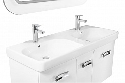 Водолей Мебель для ванной "Астрид 120" белая, с одним ящиком – фотография-4